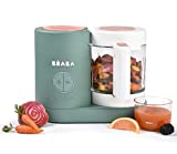 BÉABA Babycook Neo, Robot de cocina infantil, tritura, cocina y cuece al vapor, Rápida en 15 minutos, Recipiente de vidrio y cubeta de acero inoxidable, Para Bebés y Niños, Verde (Eucalyptus)